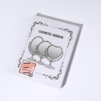 Зеркало настольное &laquo;Круг&raquo;, двустороннее, с увеличением, d зеркальной поверхности 10 см, цвет бронзовый