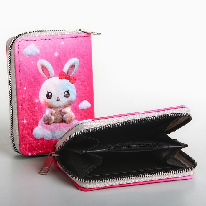 Кошелек детский "Зайка на облаке"13*2*8,5