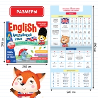 Обучающие плакаты &laquo;English. Английский язык&raquo;, 28 стр.