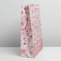 Пакет подарочный ламинированный вертикальный, упаковка, &laquo;Улыбайся&raquo;, L 31 х 40 х 11,5 см