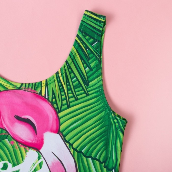 Купальник KAFTAN Купальник KAFTAN "Tropical", рост 98-104 (30) , зелёный