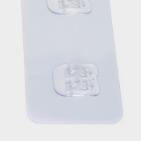 Крючок самоклеящийся, 2 шт, двойной, для прутьев, прозрачная основа, 14х6 см Крючок самоклеящийся, 2 шт, двойной, для прутьев, прозрачная основа, 14х6 см