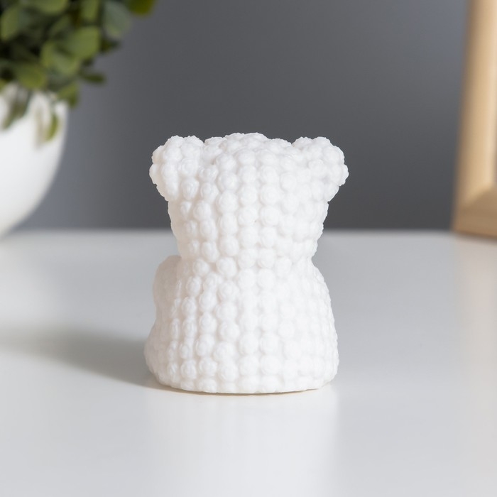 Ночник "Мишка с сердцем" 2Вт LED LR44 белый 4,5х6х7см