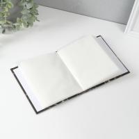 Фотоальбом на 40 фото 10х15 см "Чёрный мрамор и башня" в коробке 17х14х5 см