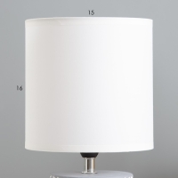 Настольная лампа "Агата" Е14 40Вт серый 16х16х31 см RISALUX Настольная лампа "Агата" Е14 40Вт серый 16х16х31 см RISALUX