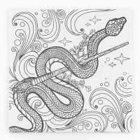 Раскраска антистресс на новый год. Альбом для вдохновения &laquo;Магия Нового года&raquo;, 19 страниц, символ года 2025