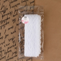 Кружево капроновое, 40 мм × 10 ± 1 м, цвет белый Кружево капроновое, 40 мм × 10 ± 1 м, цвет белый