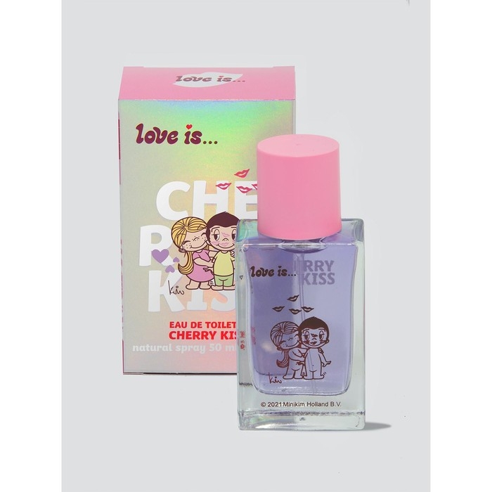 Туалетная вода с феромонами Love is cherry kiss, 50 мл Туалетная вода с феромонами Love is cherry kiss, 50 мл