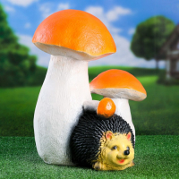 Садовая фигура "Еж под грибом" 36х33х44см Садовая фигура "Еж под грибом" 36х33х44см