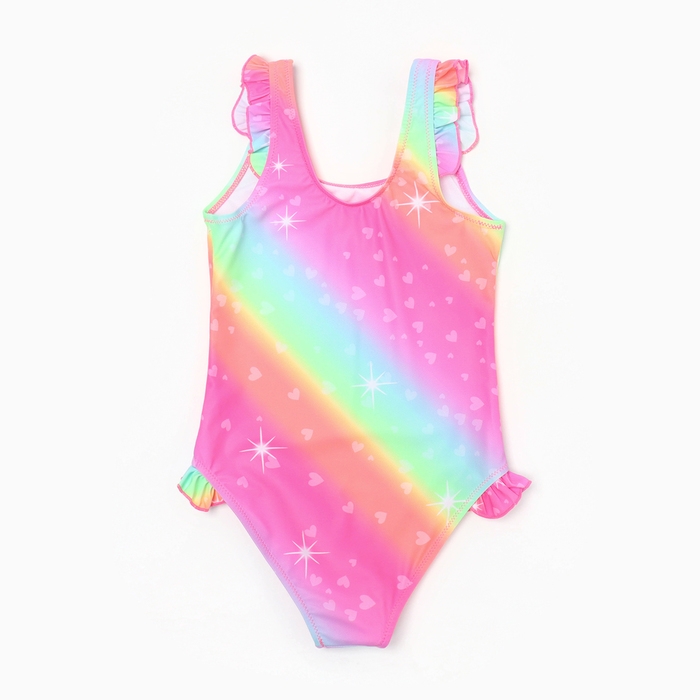 Купальник слитный для девочек, цвет розовый, рост 104-110 см