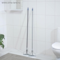 Тряпкодержатель, ручка 120 см, 19&times;2&times;122 см, цвет МИКС