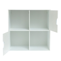 Стеллаж с дверцами &laquo;Космос&raquo;, 60 &times; 60 см, цвет белый