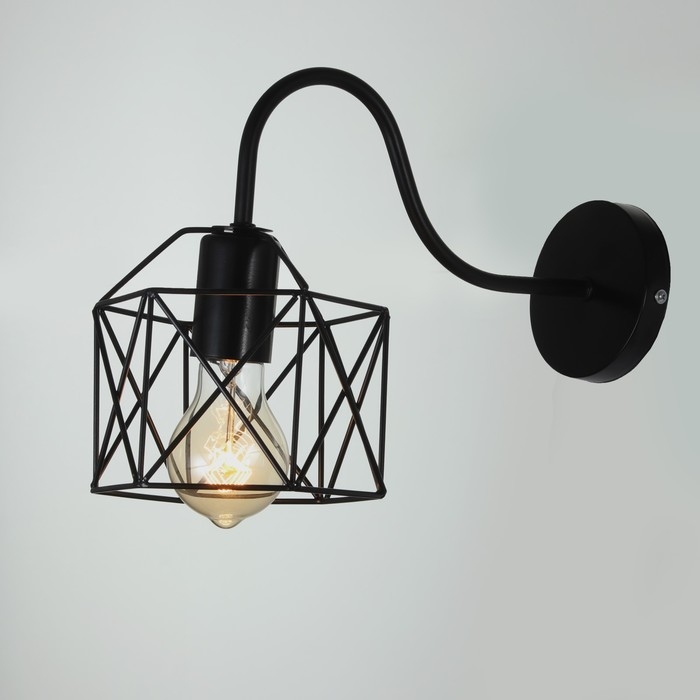 Бра 2530/1 E27 40Вт черный 12х16 см Бра 2530/1 E27 40Вт черный 12х16 см