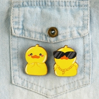 Значки деревянные, неразлучники &laquo;Крякнутые&raquo;, 2 шт., 8 х 12 см.