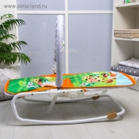 Шезлонг-качалка для новорождённых «Домашние животные», игровая дуга, съёмные игрушки МИКС Шезлонг-качалка для новорождённых «Домашние животные», игровая дуга, съёмные игрушки МИКС