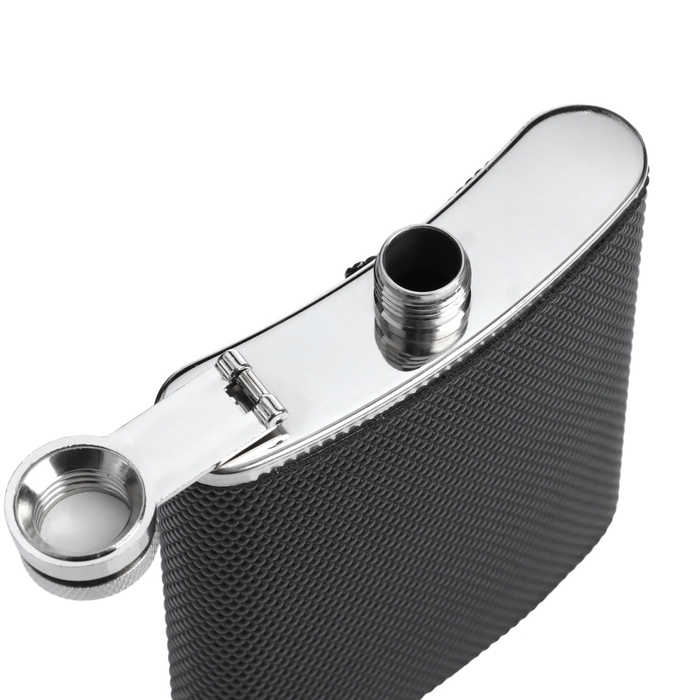 Фляжка для алкоголя &laquo;Агно&raquo;, нержавеющая сталь, подарочная, армейская, 210 мл, 7 oz