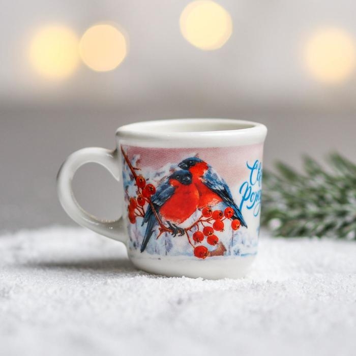 Кружка для святой воды новогодняя «Акварель» на Новый год, 30 мл Кружка для святой воды новогодняя «Акварель» на Новый год, 30 мл