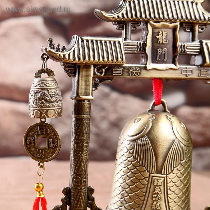 Колокол-гонг металл настольный Колокол-гонг металл настольный "Драконы" 21,5х22х5 см