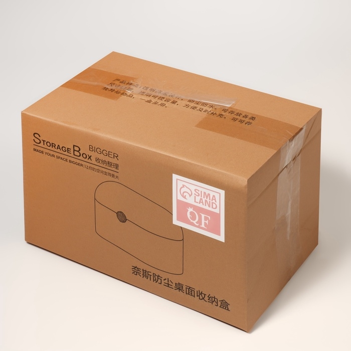 Органайзер для хранения косметики &laquo;Сундучок&raquo;, 1 секция, 22&times;12&times;14 см, прозрачный