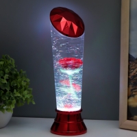 Лава-лампа "Роза" LED от батареек 3хАА USB красный 7,5х6,5х25см Лава-лампа "Роза" LED от батареек 3хАА USB красный 7,5х6,5х25см