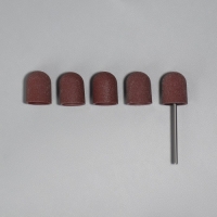 Набор для аппаратного маникюра и педикюра, основа, колпачки 5 шт, d 13 &times; 21 мм, абразивность 240
