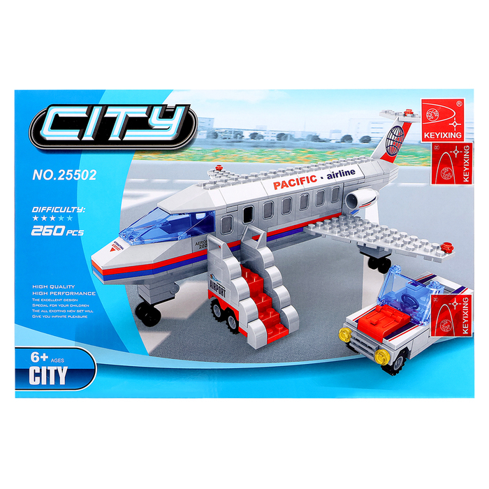 Конструктор &laquo;Гражданский самолёт&raquo;, 252 детали