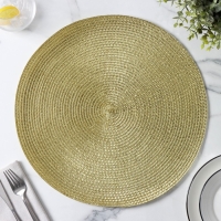 Салфетка сервировочная на стол Magistro &laquo;Глори&raquo;, d=38 см, цвет золото