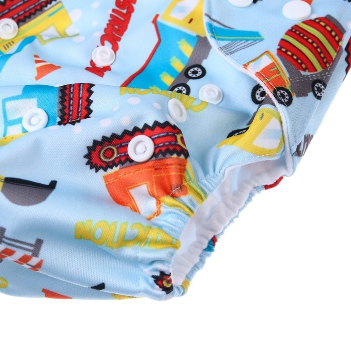 Трусики-подгузник, многоразовый, &laquo;Транспорт&raquo;, Крошка Я