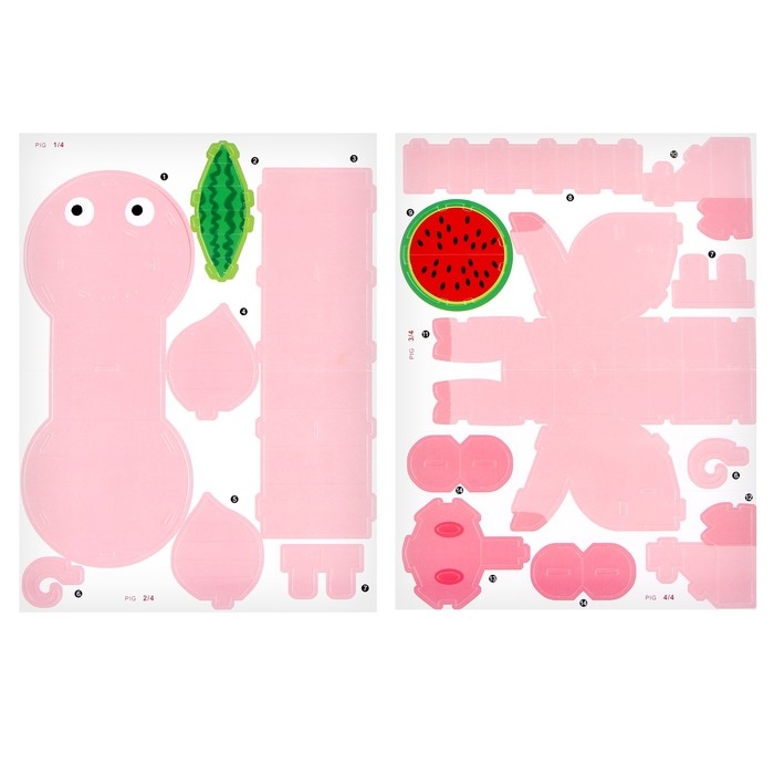 Набор для творчества создние 3D фигурки &laquo;Свинка&raquo;