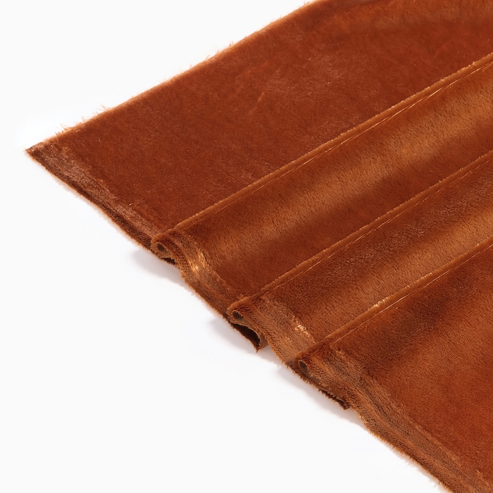 Лоскут для рукоделия, цвет светло-коричневый, мех на трикотажной основе, 100 &times; 150 см