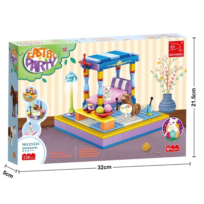 Конструктор &laquo;Весна. Спальня и зверята&raquo;, 250 деталей