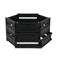 Компостер пластиковый, 600 л, 125 &times; 105 &times; 70 см, чёрный