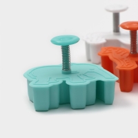 Набор плунжеров кондитерских Доляна &laquo;Зоопарк&raquo;, 4 шт, 6&times;5 см, цвет МИКС