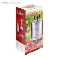 Электрошашлычница ENERGY НЕВА-1, 1000 Вт, 5 шампуров, серебристая