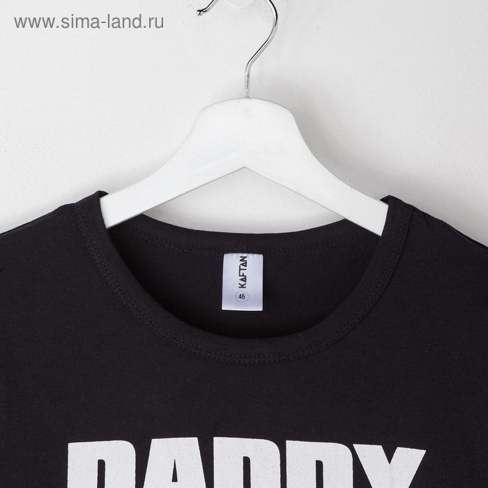 Футболка мужская KAFTAN "Sport Family", чёрный, р. 52