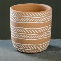 Кашпо "Узоры" МИКС, 8,5х8см Кашпо "Узоры" МИКС, 8,5х8см