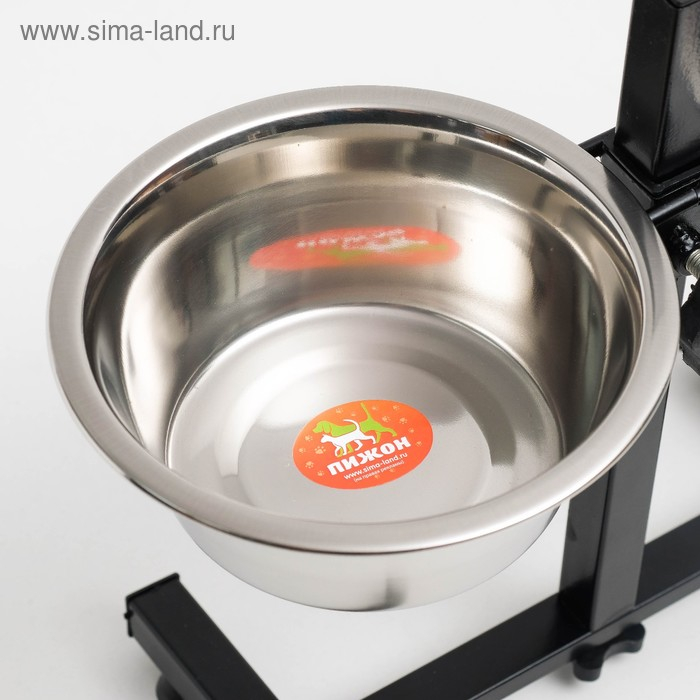 Регулируемая подставка 30 см с 2 мисками по 850 мл Регулируемая подставка 30 см с 2 мисками по 850 мл