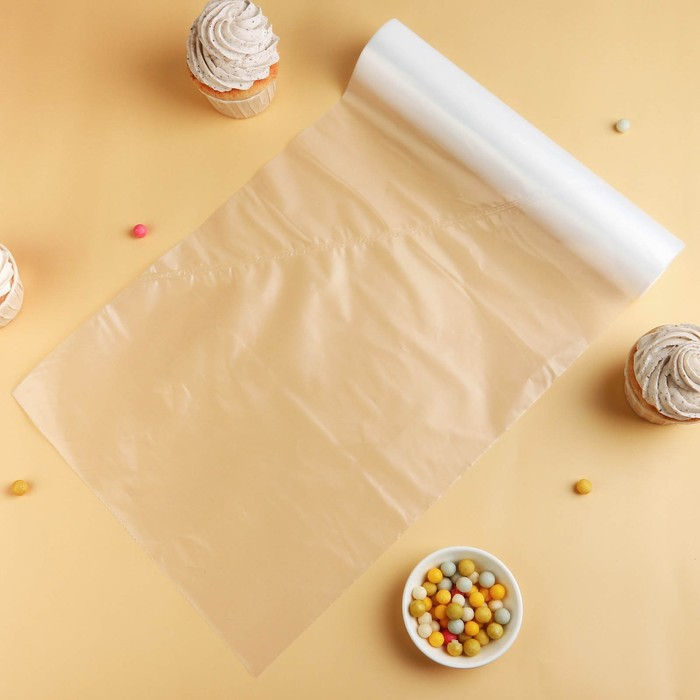 Кондитерские мешки одноразовые KONFINETTA, 52&times;26 см (размер L), в рулоне 50 шт