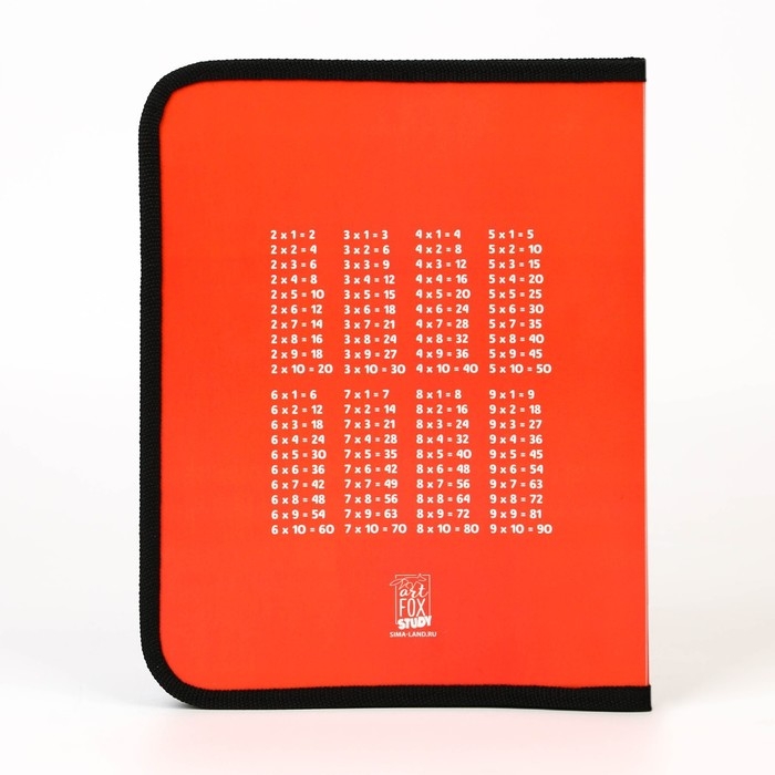 Папка для тетрадей А5 на молнии вокруг пластик ПМ-А5-04 дев &laquo;1 сентября: Лиса&raquo;