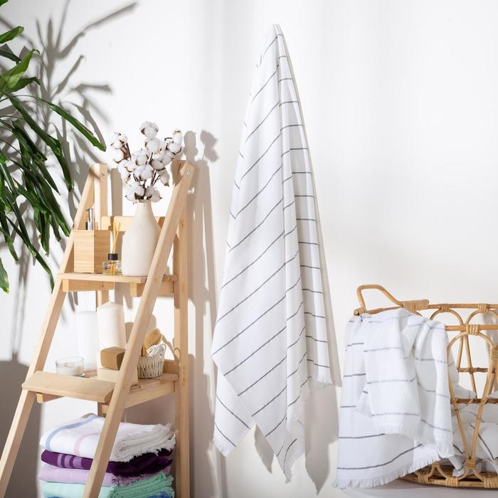 Полотенце махровое двухстороннее Этель Полотенце махровое двухстороннее Этель "Комфорт" 90*170 см, цв.белый,100% хл, 240 гр/м2