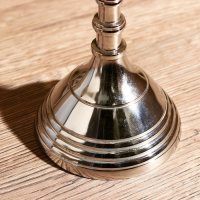 Подсвечник алюминий "Античность" на 1 свечу 9х9х23 см