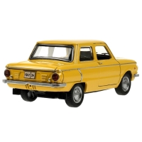 Машинка металлическая &laquo;ЗАЗ-968А&raquo;, ретро - модель &laquo;Запорожец&raquo;, открываются двери, багажник, инерция, 12 см желтый