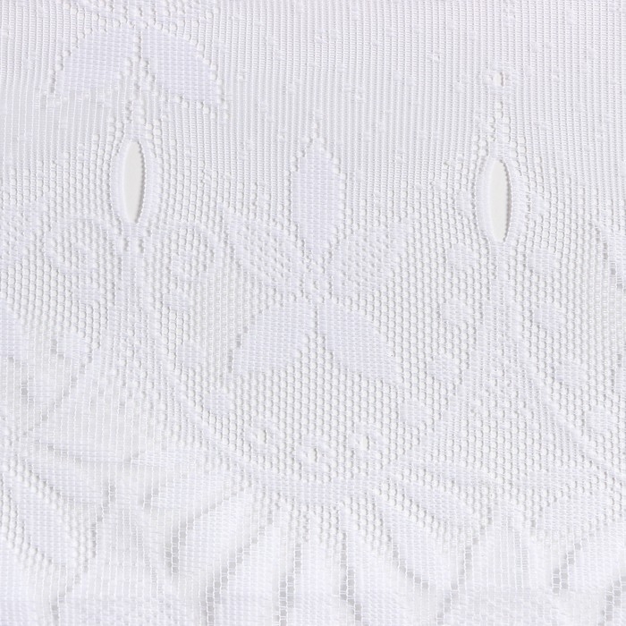 Штора кухонная, размер 165х170см, белый, 100% полиэстер