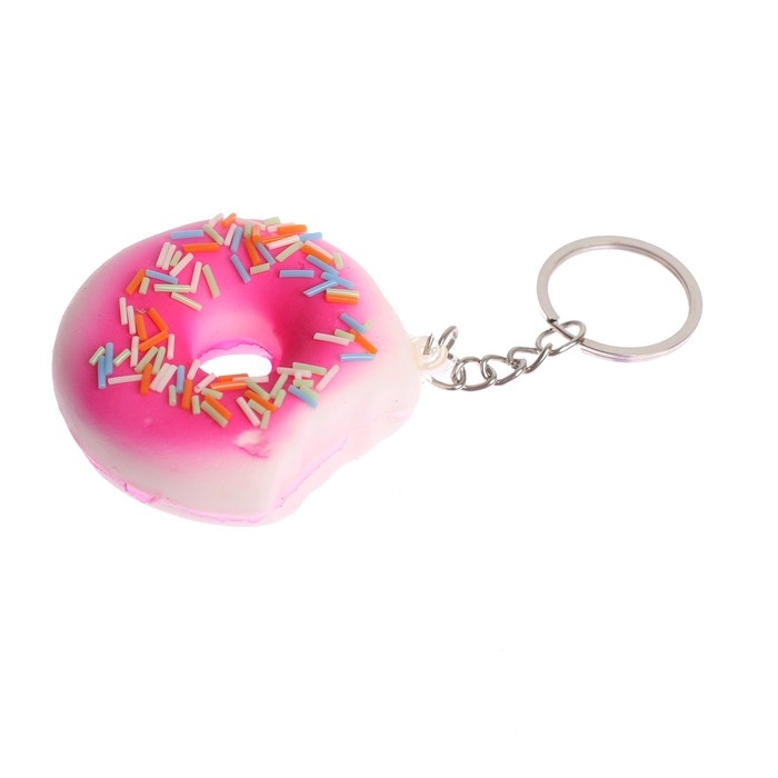 Мялка-сквиши &laquo;Пончик&raquo;, на брелоке