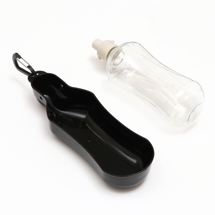 Поилка прогулочная фигурная, 500 мл, с мягким носиком, чёрная Поилка прогулочная фигурная, 500 мл, с мягким носиком, чёрная