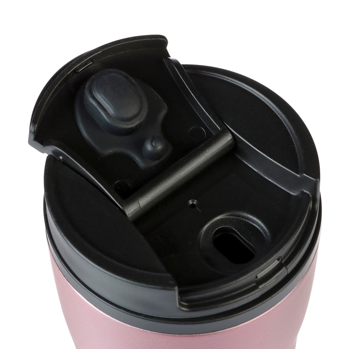 Термокружка, 350 мл, Графика, сохраняет тепло 2 ч, 13.5 х 8 см, розовый металлик Термокружка, 350 мл, Графика, сохраняет тепло 2 ч, 13.5 х 8 см, розовый металлик