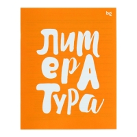 Тетрадь предметная "Домино", 48 листов в линейку, "Литература", обложка пластиковая, блок офсет Тетрадь предметная "Домино", 48 листов в линейку, "Литература", обложка пластиковая, блок офсет