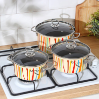 Набор кастрюль &laquo;Паста&raquo;, 3 предмета: 1,9 л, 2,5 л, 3,7 л, крышки, индукция