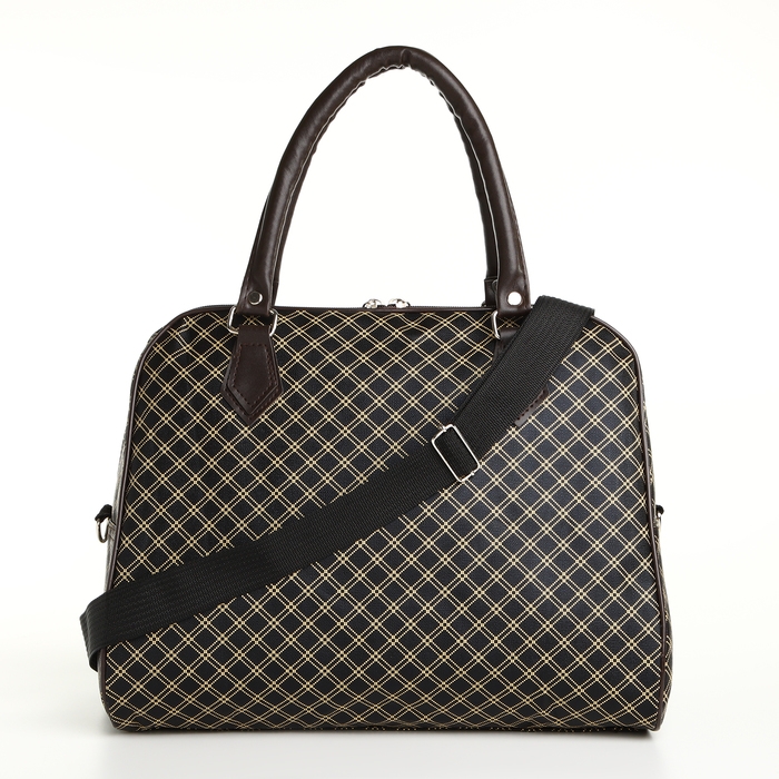 Сумка дорожная на молнии, цвет коричневый Сумка дорожная на молнии, цвет коричневый