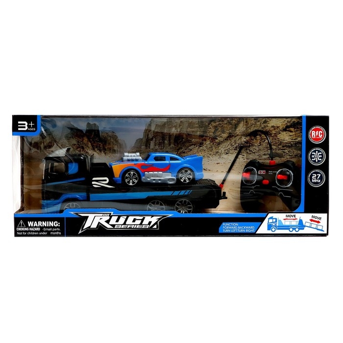 Грузовик &laquo;Автовоз&raquo;, радиоуправление, с машинкой, синий